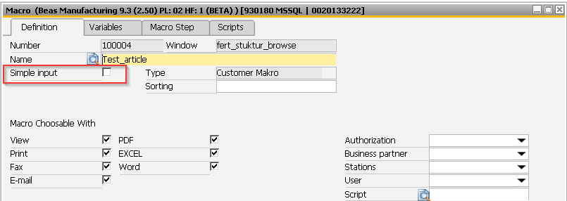 Setup Macro with print and save report Boyum Helpcenter
