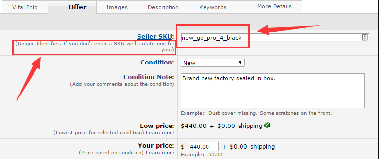 Setting up the SKU name in Seller Central BQool Support