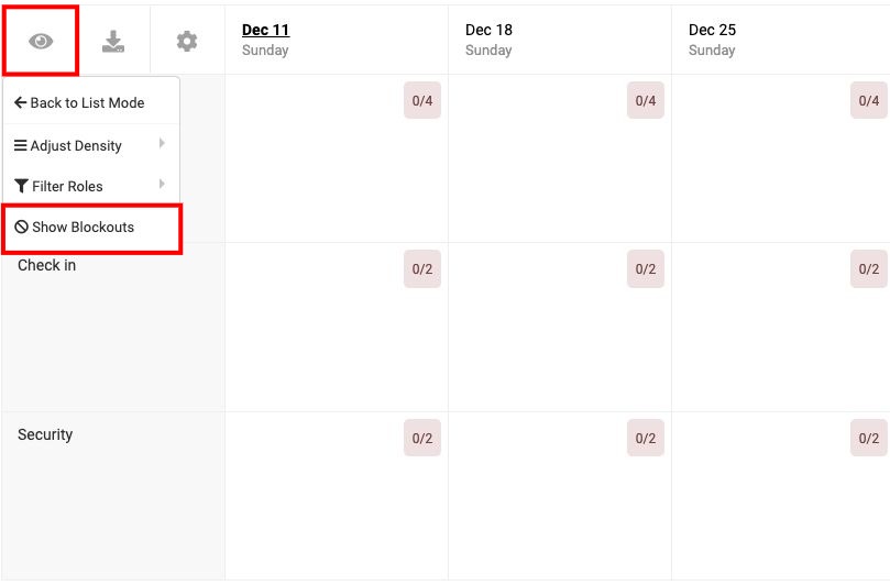 Volunteer Management Blockout Dates Breeze Church Management