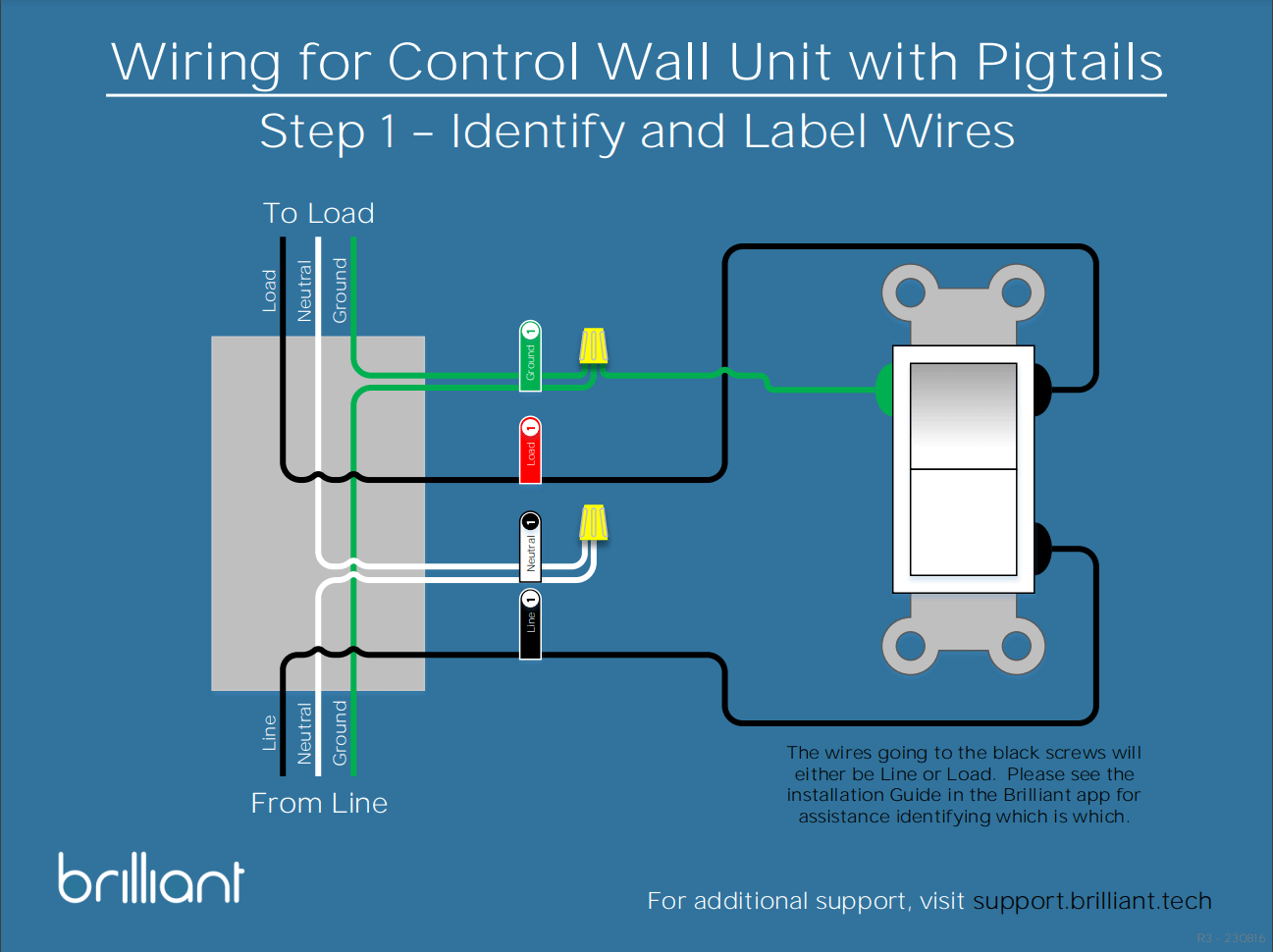 Brilliant Control - Single Pole Wiring Guide – Brilliant Support