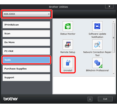 Please identify the driver version that you download is match to your as there are many drivers having the same name, we suggest you to try the driver tool, otherwise you can try one by on the list of available driver below. Uninstall The Brother Software And Drivers Windows Brother
