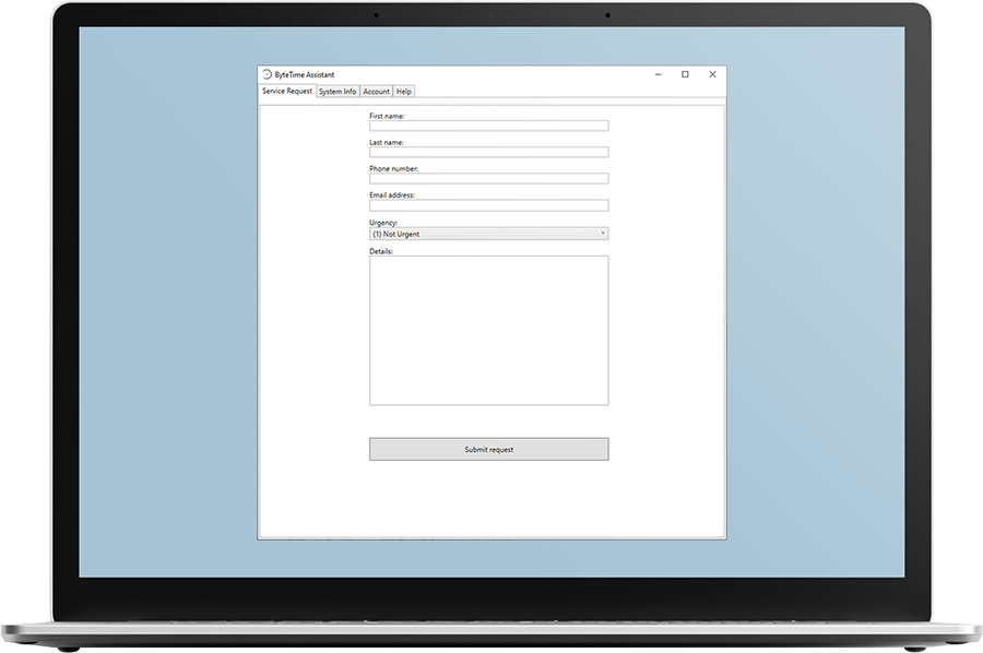 Desktop Support App ByteTime Support