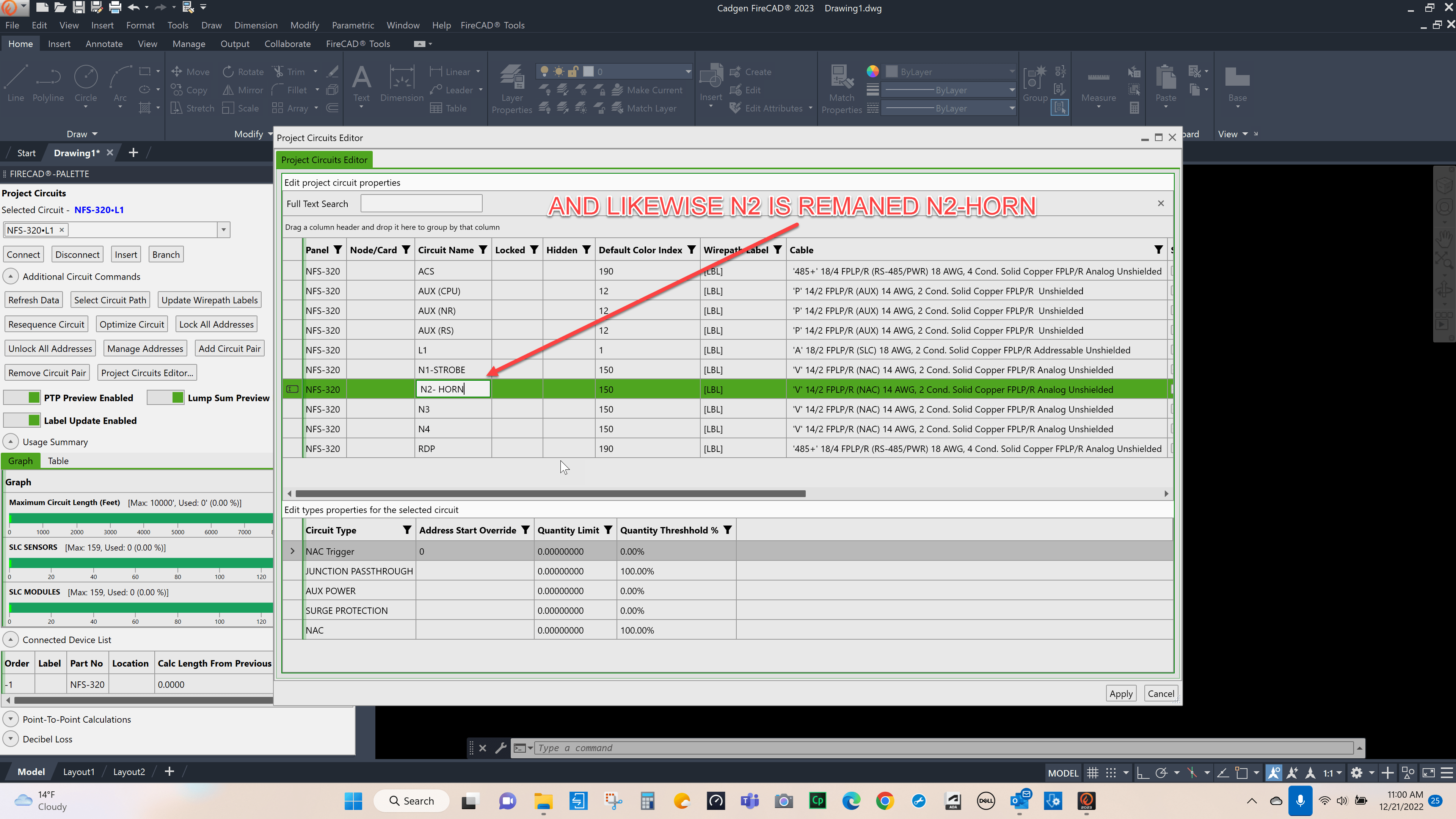 CONNECTING 4WIRE HORNSTROBES TO NAC CIRCUITS Cadgen Software