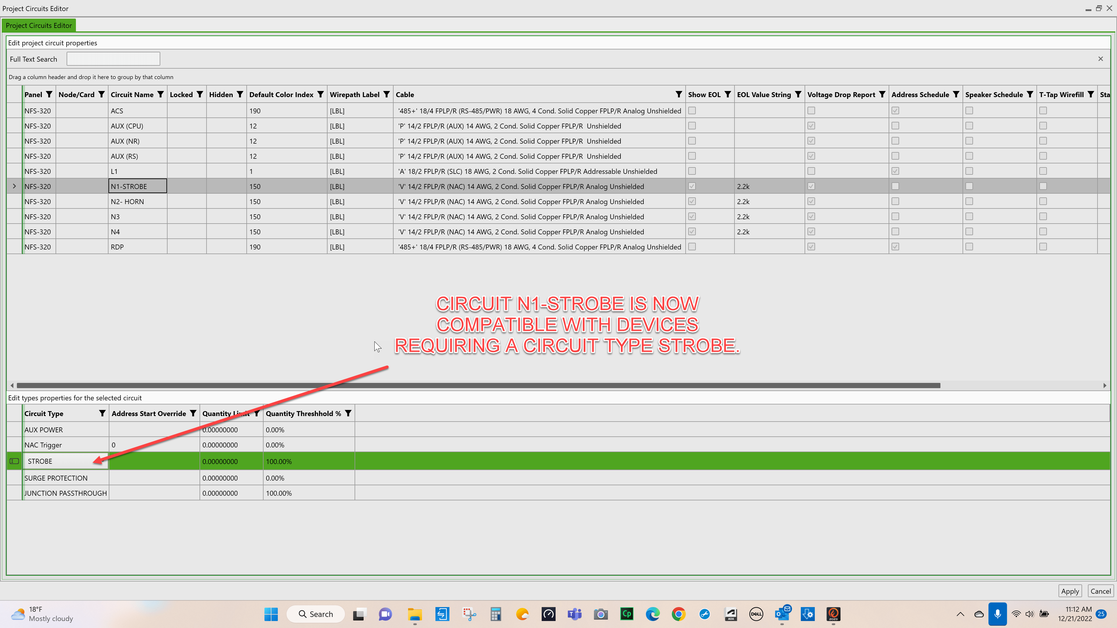 CONNECTING 4WIRE HORNSTROBES TO NAC CIRCUITS Cadgen Software