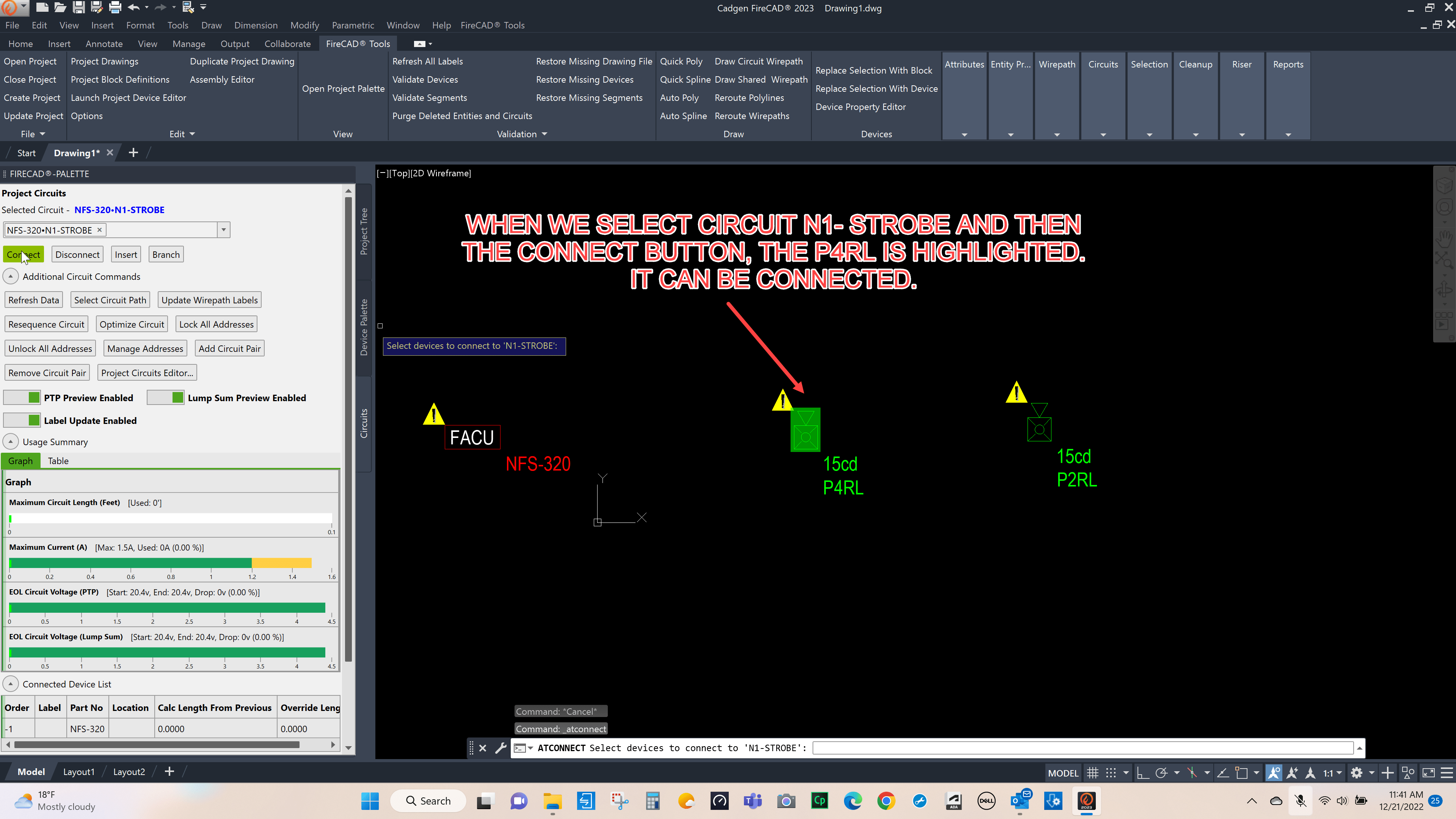 CONNECTING 4WIRE HORNSTROBES TO NAC CIRCUITS Cadgen Software