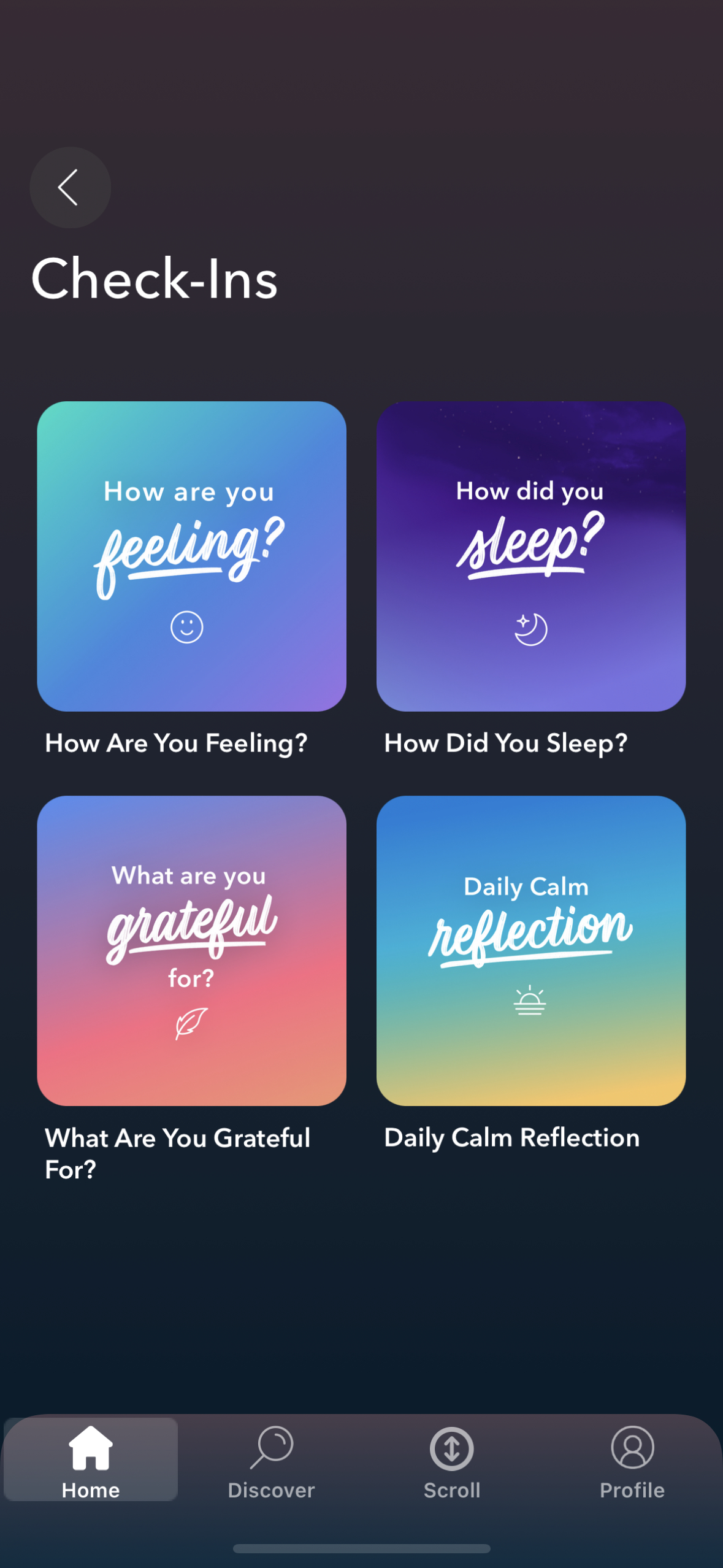 How to Use CheckIns Calm Help Center