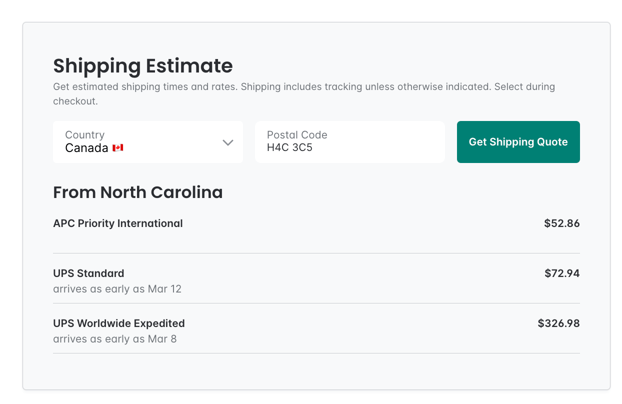 What does shipping to Canada cost? CandleScience Support