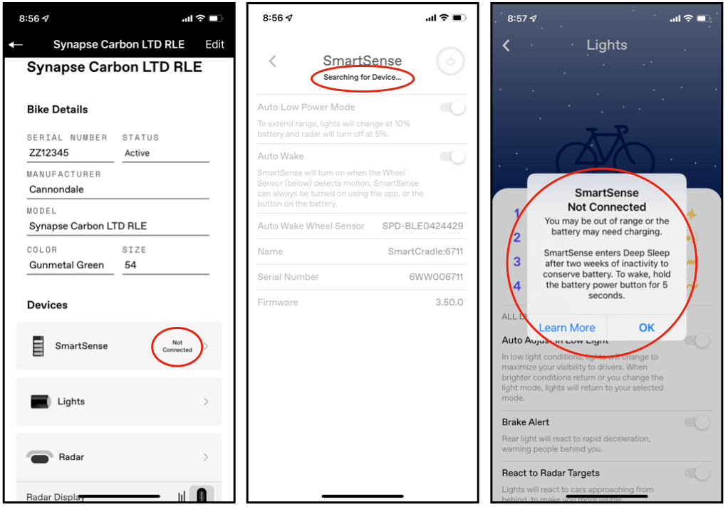 Cannondale App does not connect to SmartSense – Cannondale Help Center