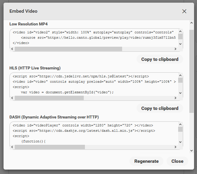 How to embed Videos Help Center English