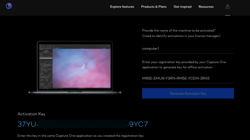 How to activate Capture One Home
