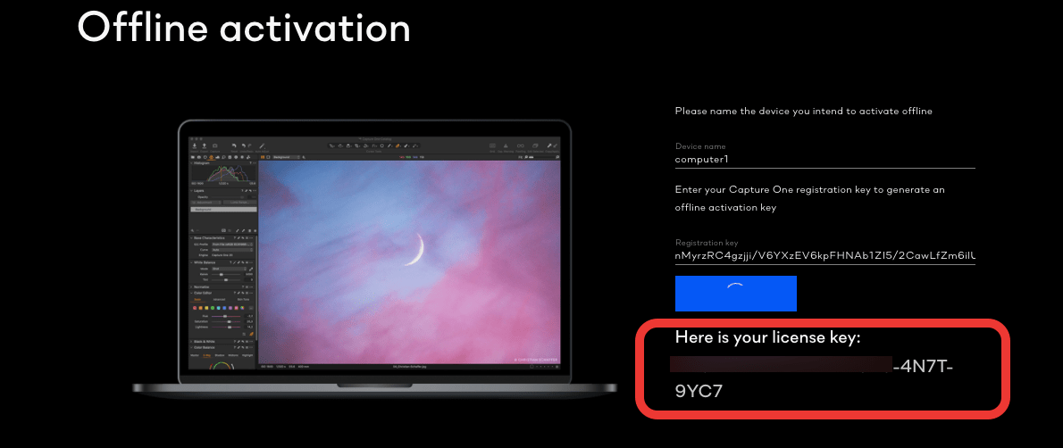 How to activate Capture One Home