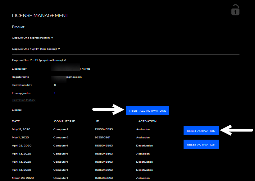How to find Capture One license key? ヘルプセンター