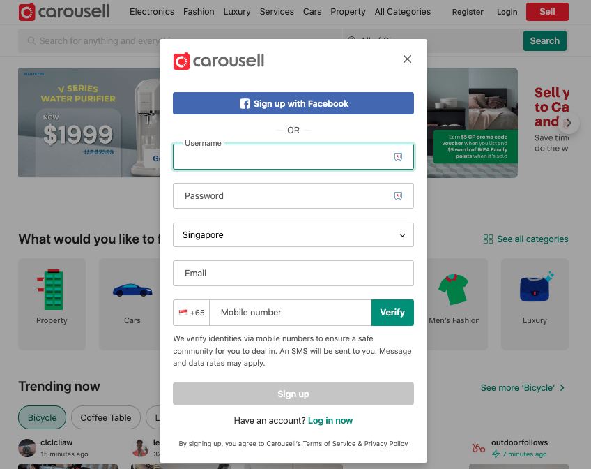 How do I sign up for a Carousell account? Carousell Help Centre