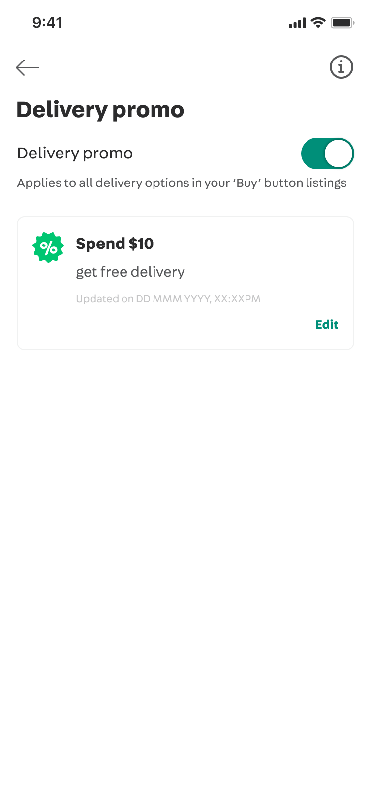 [Singapore] How can I set Delivery promo codes for buyers? Carousell Help Centre