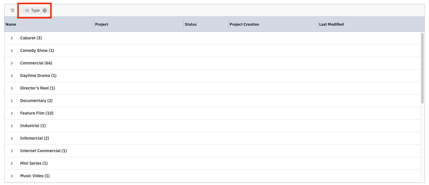 NEW Sorting your Projects List Page Casting Networks Support