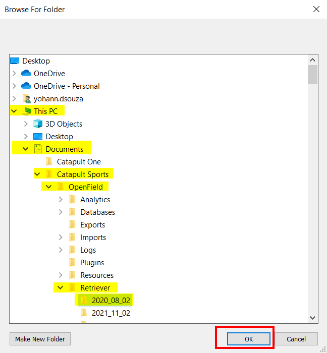 How to ReImport Raw Files into the OpenField Console Catapult Support