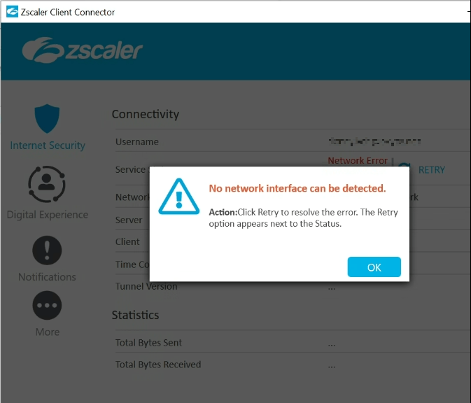Zscaler Network Error When Connected Via Cato SDP Client Cato