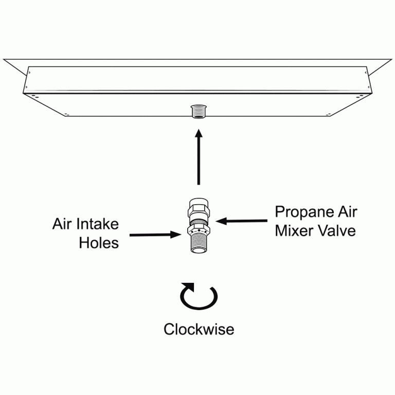 Install Air Mixer Valve Celestial Fire Glass Support