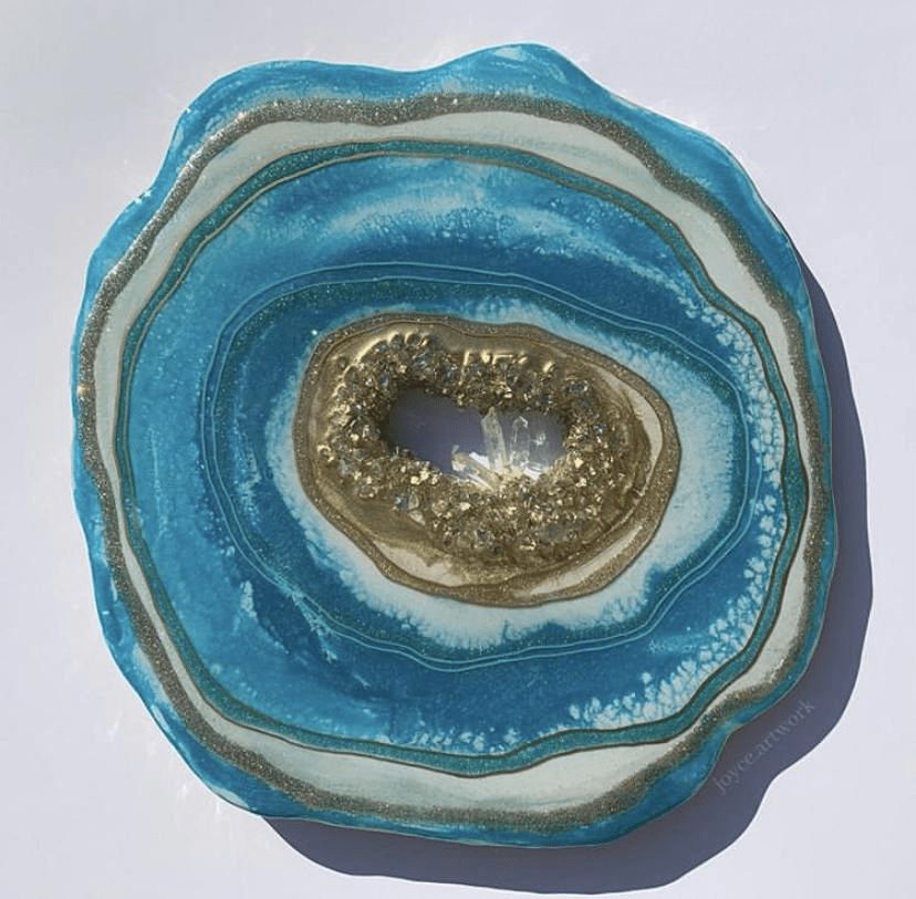 See How These Artists Work Fire Glass Into Their Resin Geode Art