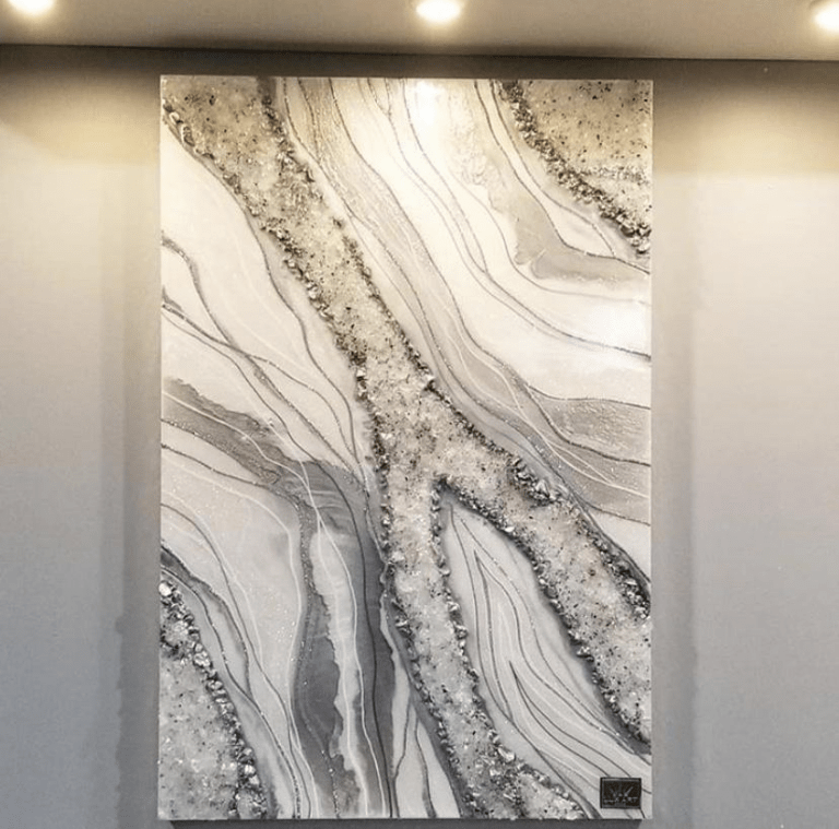 See How These Artists Work Fire Glass Into Their Resin Geode Art