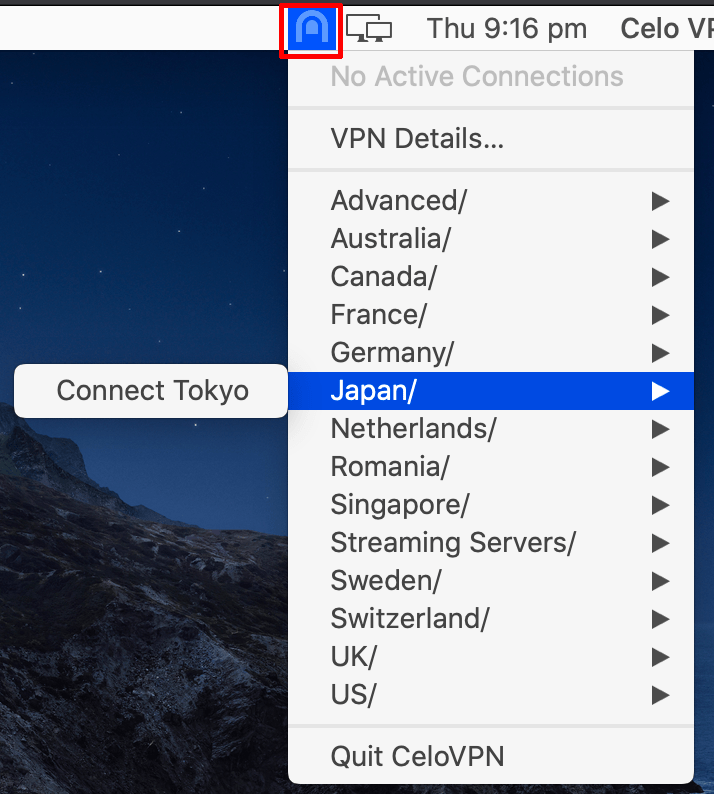 Celo macOS Client Celo VPN Help Center