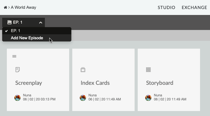 Episodic Projects Celtx Help Center