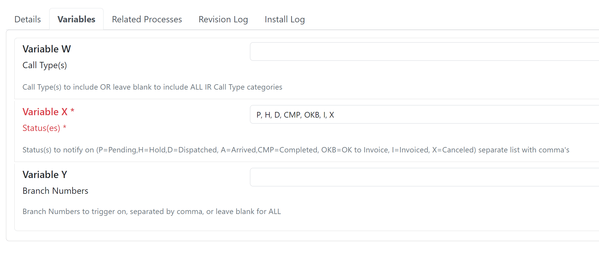 ID266 Notify Sales of Service Call Status by Call Type (or for ALL