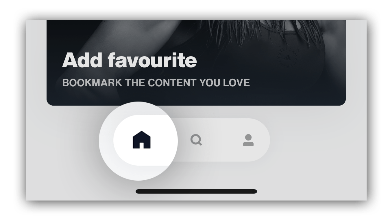 Where can I find the things I've favourited? CGX