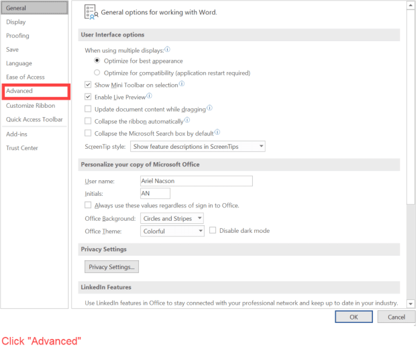 How to prevent field codes from showing your document CiteRight (EN)
