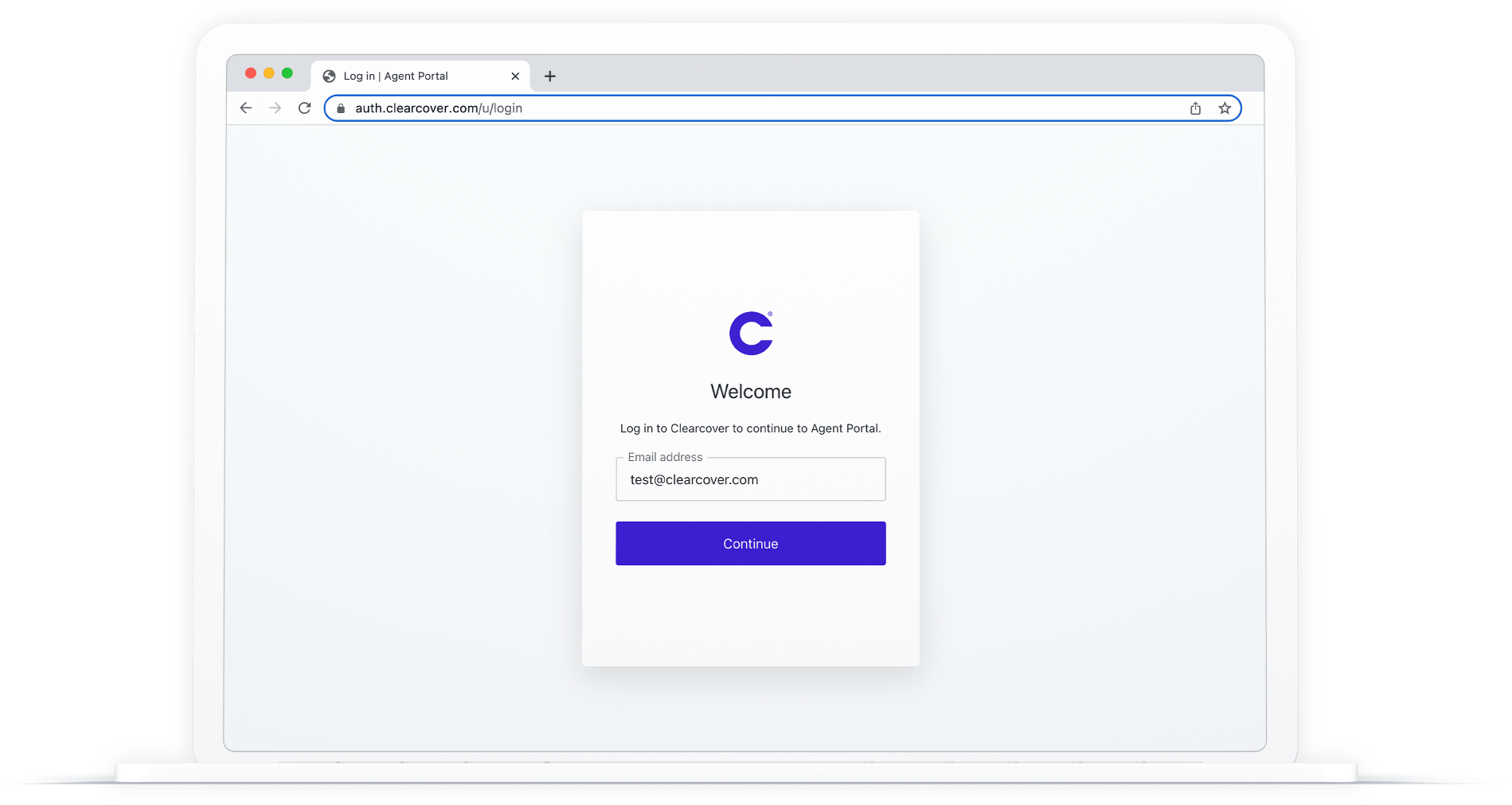 Login to the Agent Portal Clearcover