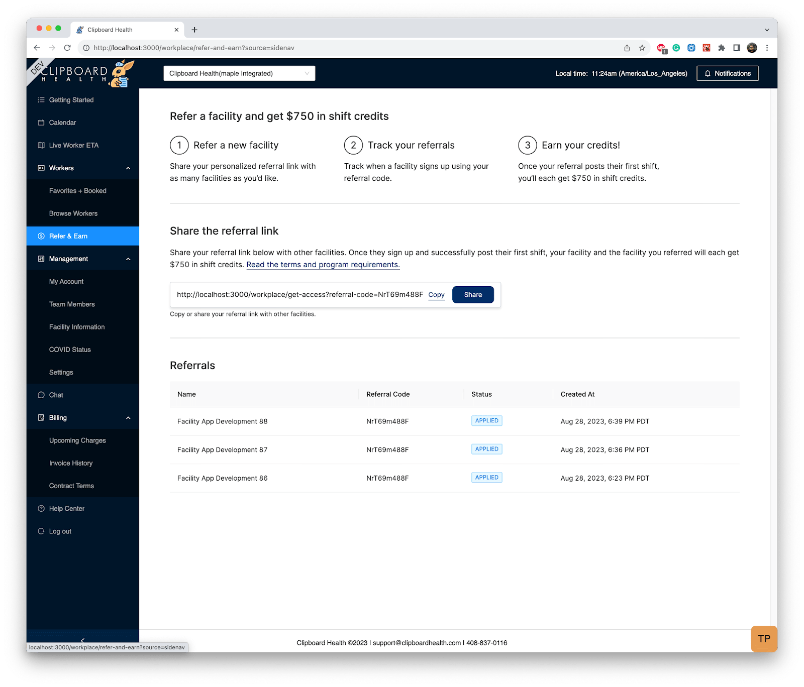 Facility Referral Program Earn Shift Credits Clipboard Health