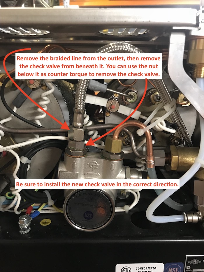 La Marzocco GS3 Pump Check Valve