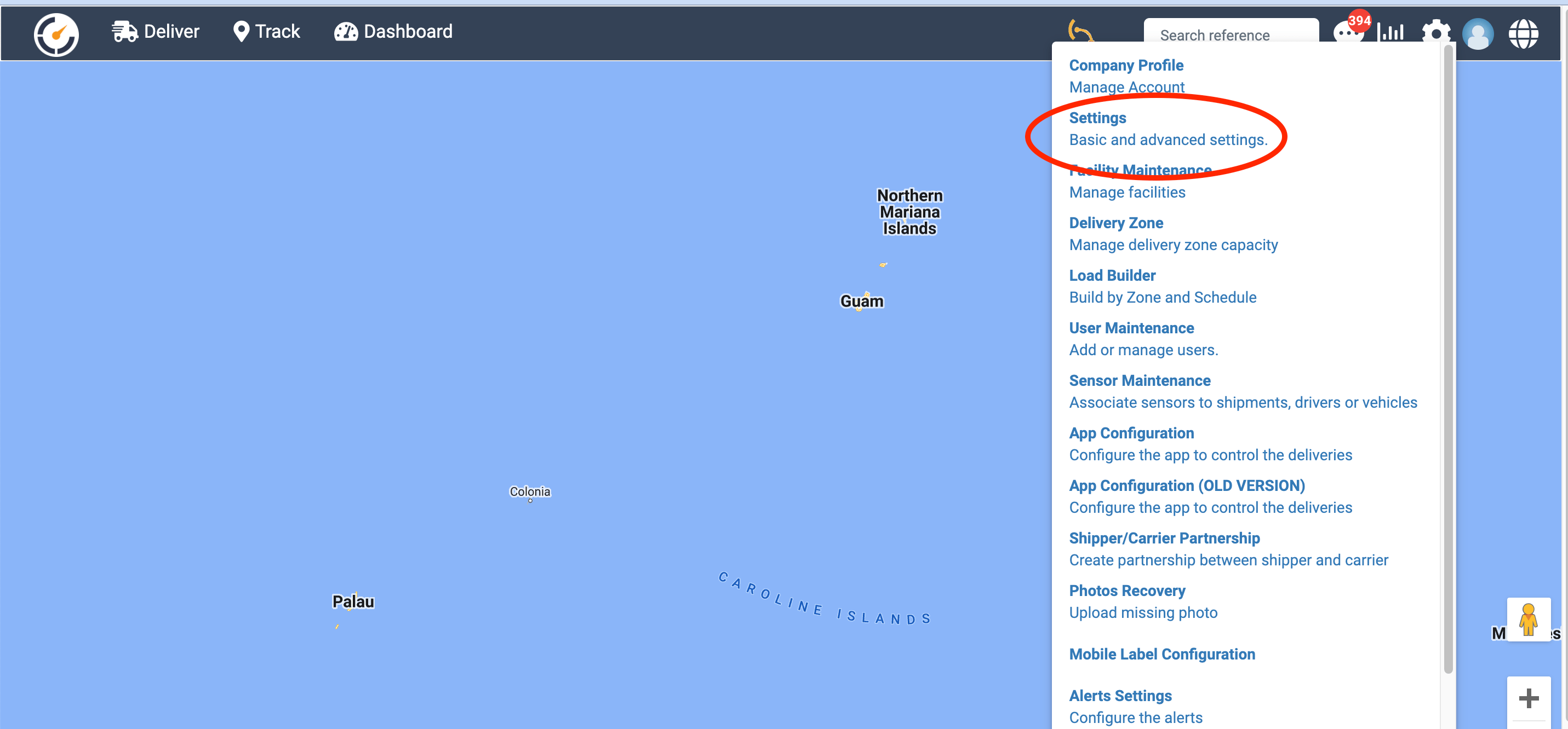Settings Clockwork Logistics Systems