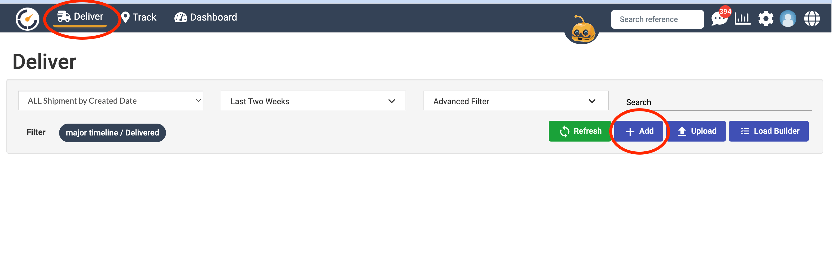 Create a shipment Command Console Clockwork Logistics Systems