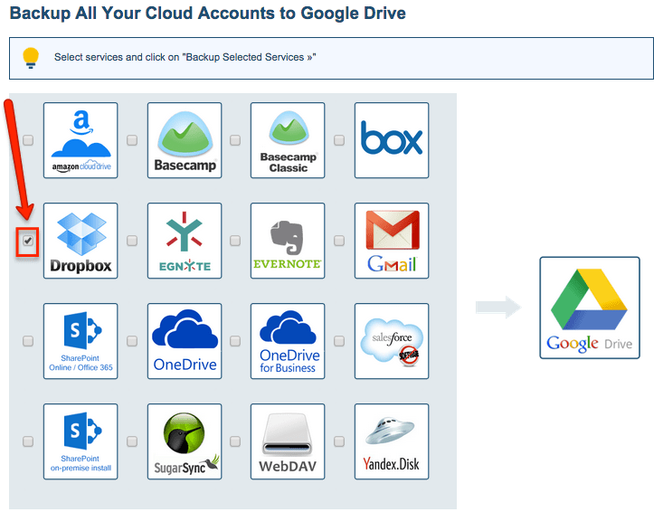 How to back up all Dropbox files to Google Drive cloudHQ Support