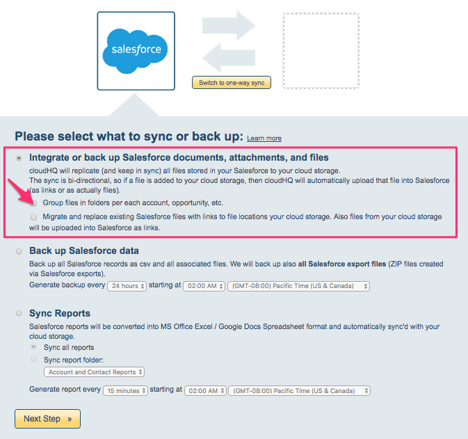 How cloudHQ integrates Salesforce with cloud storage services cloudHQ