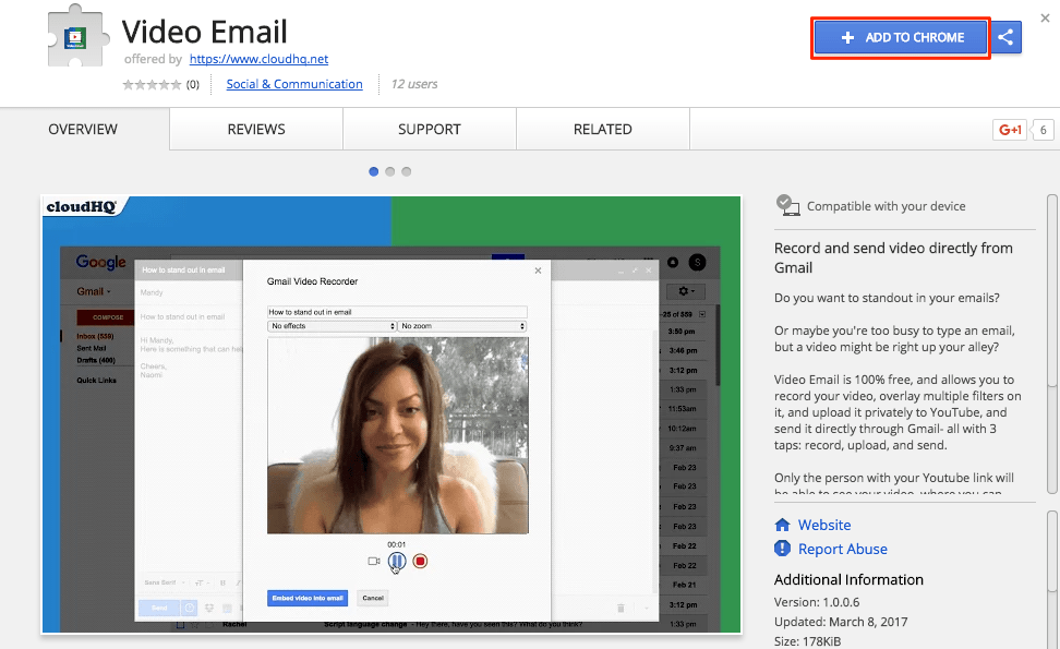 Getting started with Free Video Email (How to record and send video