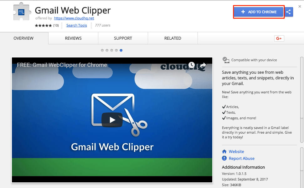 How to use Gmail™  Clipper cloudHQ Support