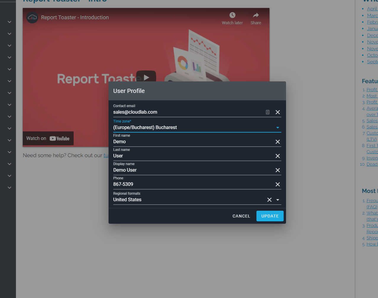 How Do I Change Profile Settings (Time Zone & Regional Formats)