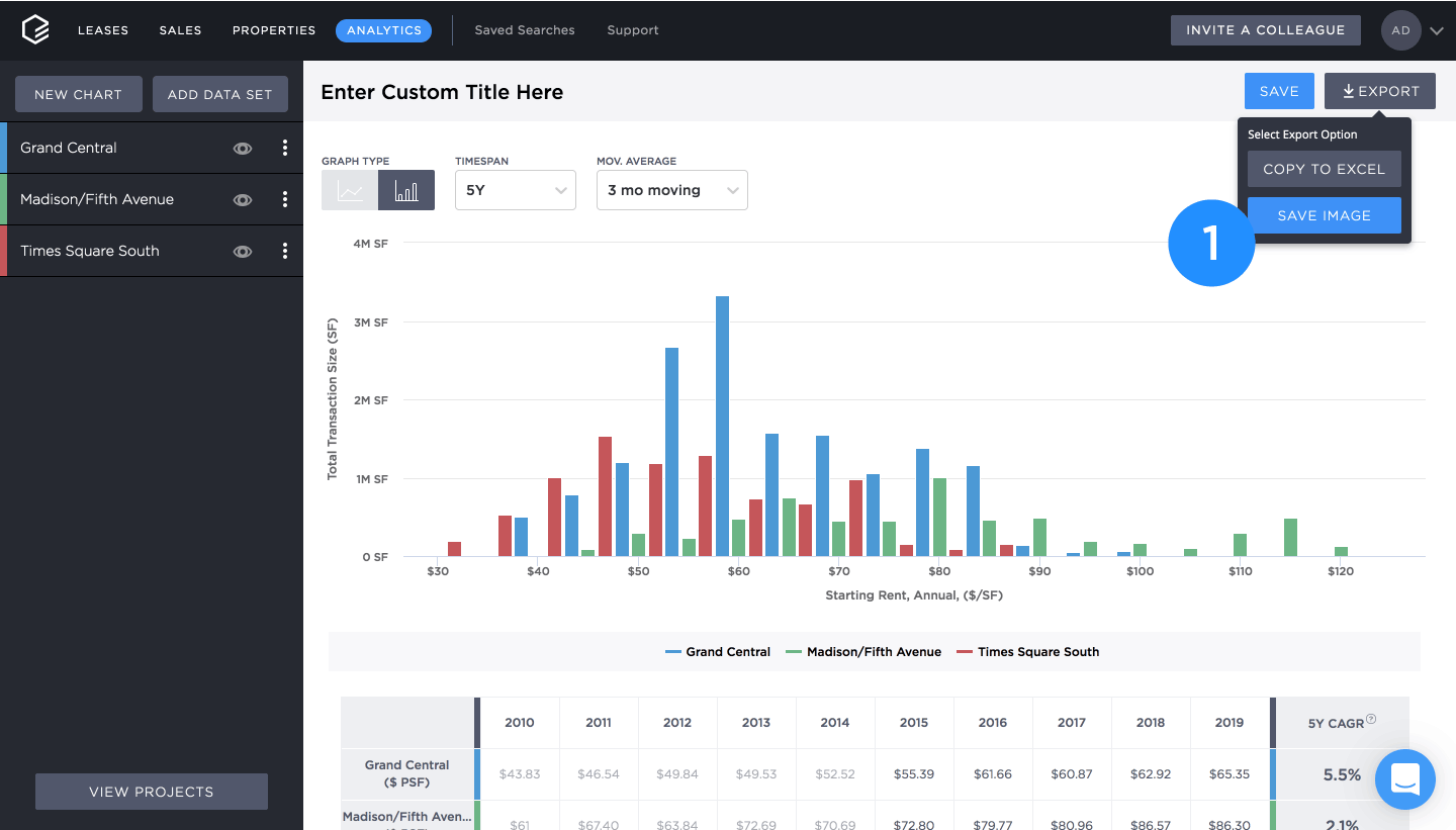 How do I download my chart? CompStak Enterprise Support