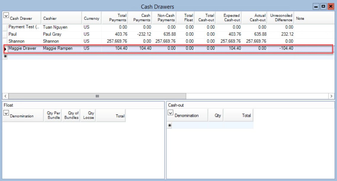Unreconciled Difference in Cash Drawer Comsense Help Center