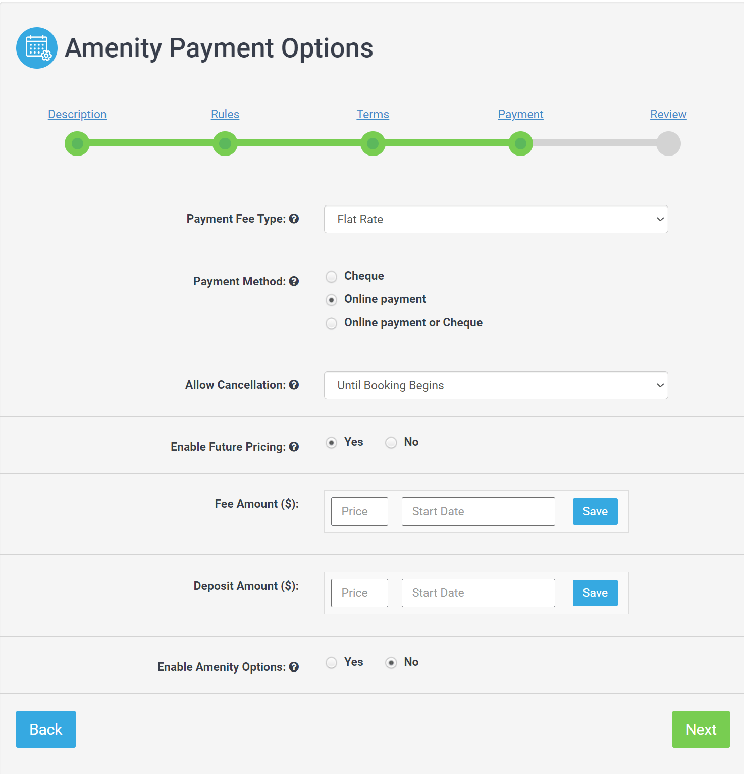 How to Edit Amenity Fee, Deposit and Payment Method Condo Control