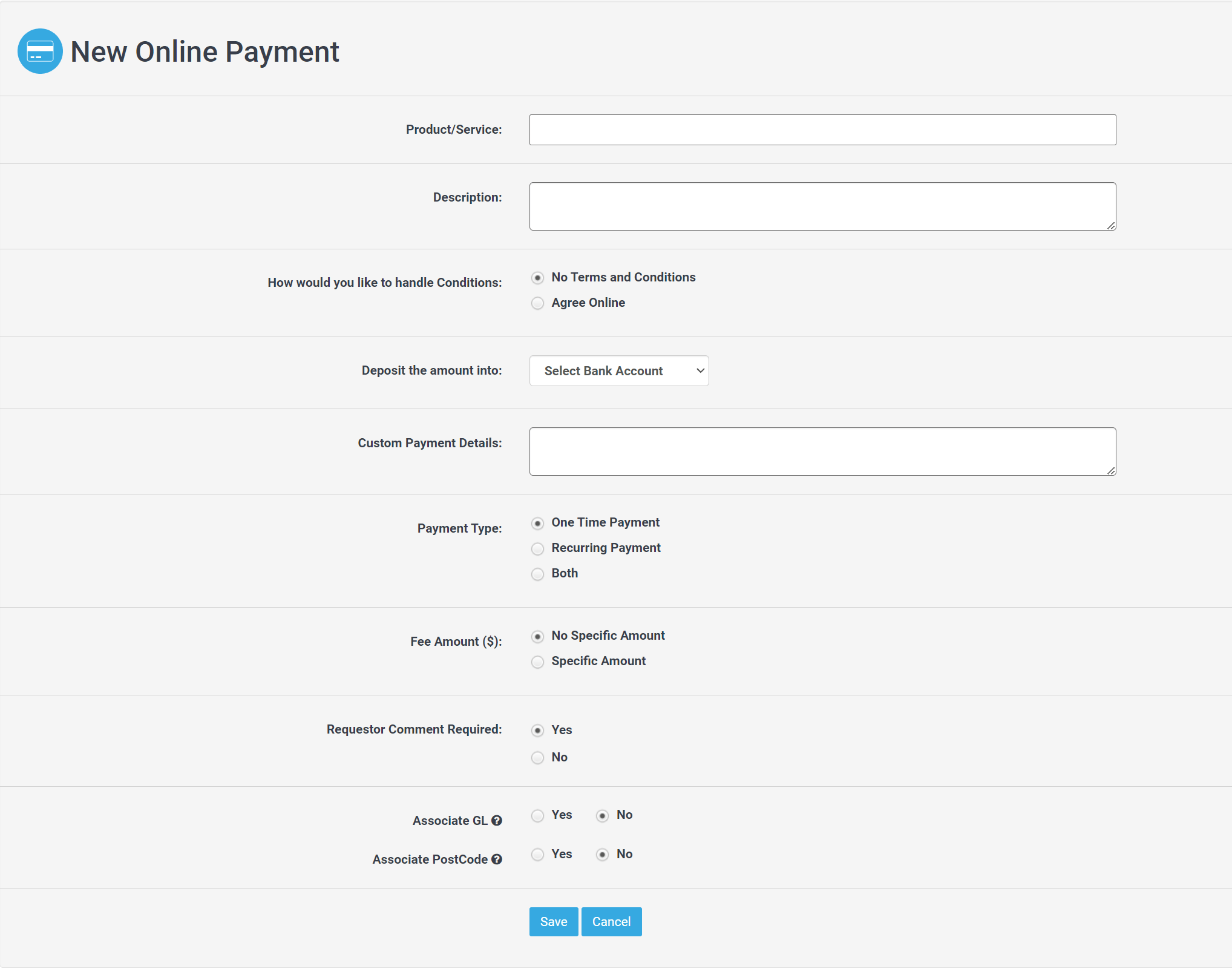 Online Payments Managing Payment/Setup Condo Control English