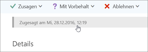 Verwalten des Kalenders einer anderen Person in Outlook im Web Outlook