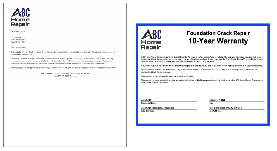 Warranty Contractor Accelerator