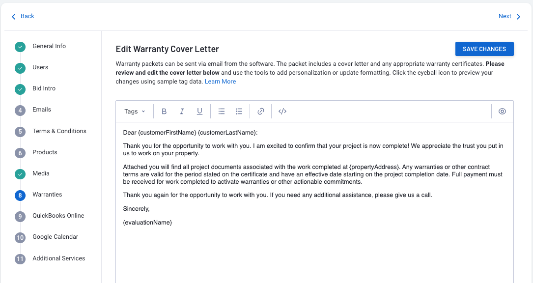 Warranty Contractor Accelerator