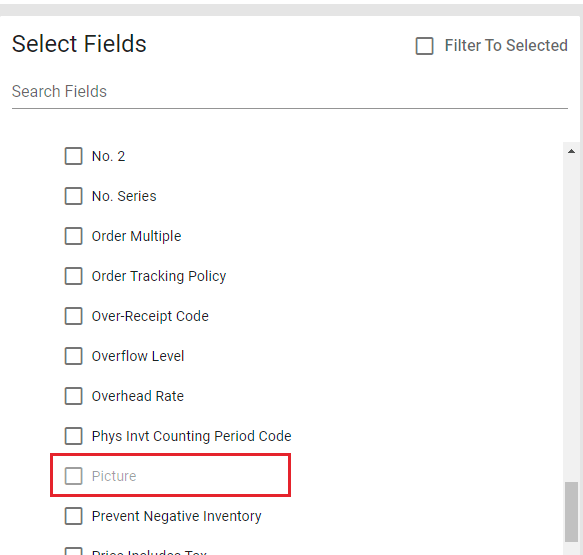 Unsupported Business Central Field Types Cosmos Data Technologies