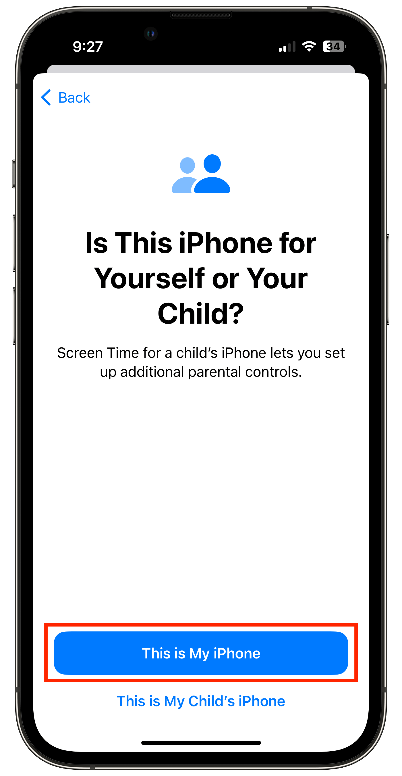 How do I set up Screen Time with iOS 15.116 on an iPhone®? Covenant