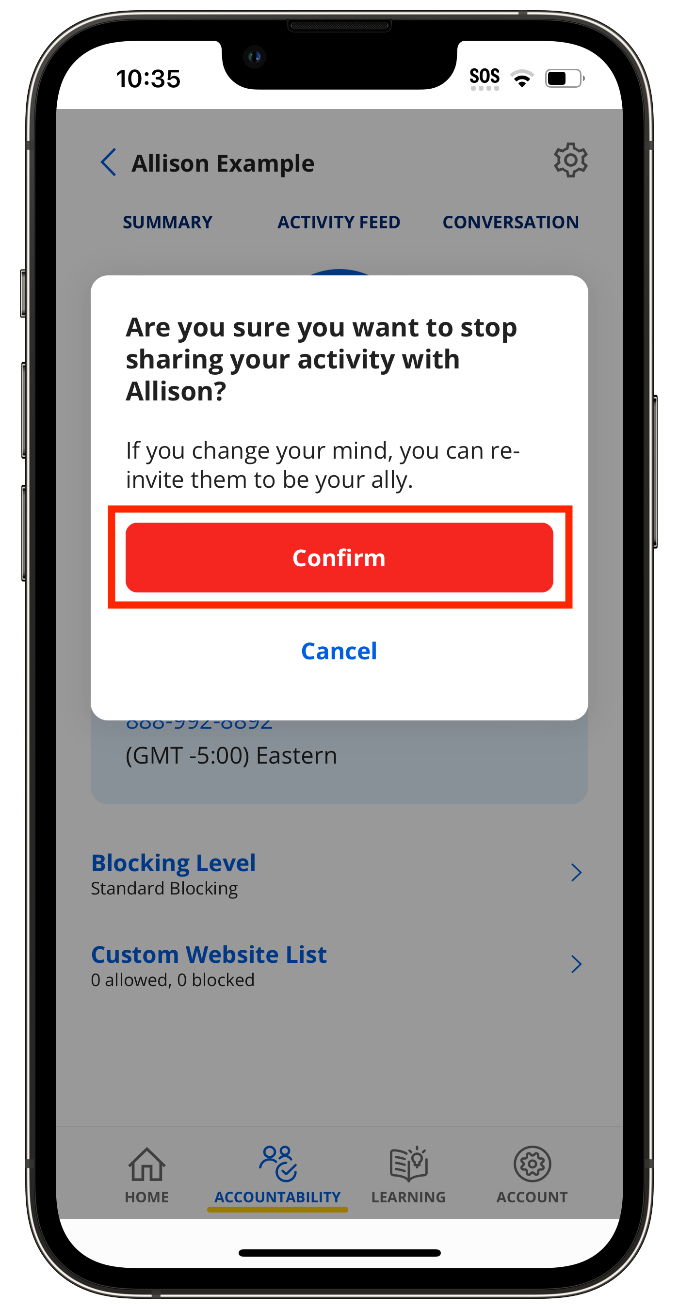 How do I remove an ally? Covenant Eyes Service Center