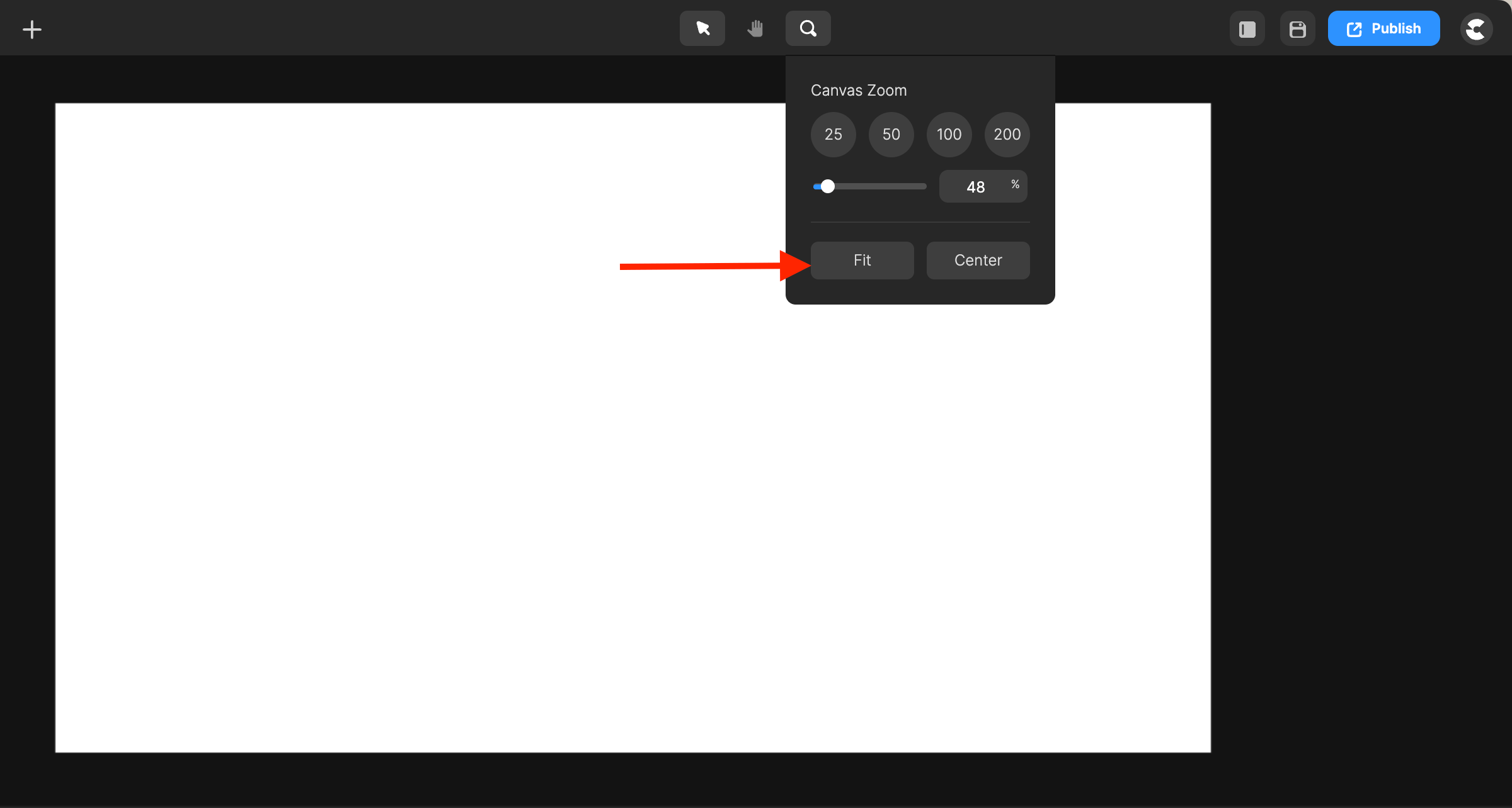 How to Zoom/Fit Canvas Create Studio Support Desk
